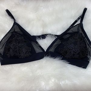 FLORAL MESH BIKINI TOP 👙